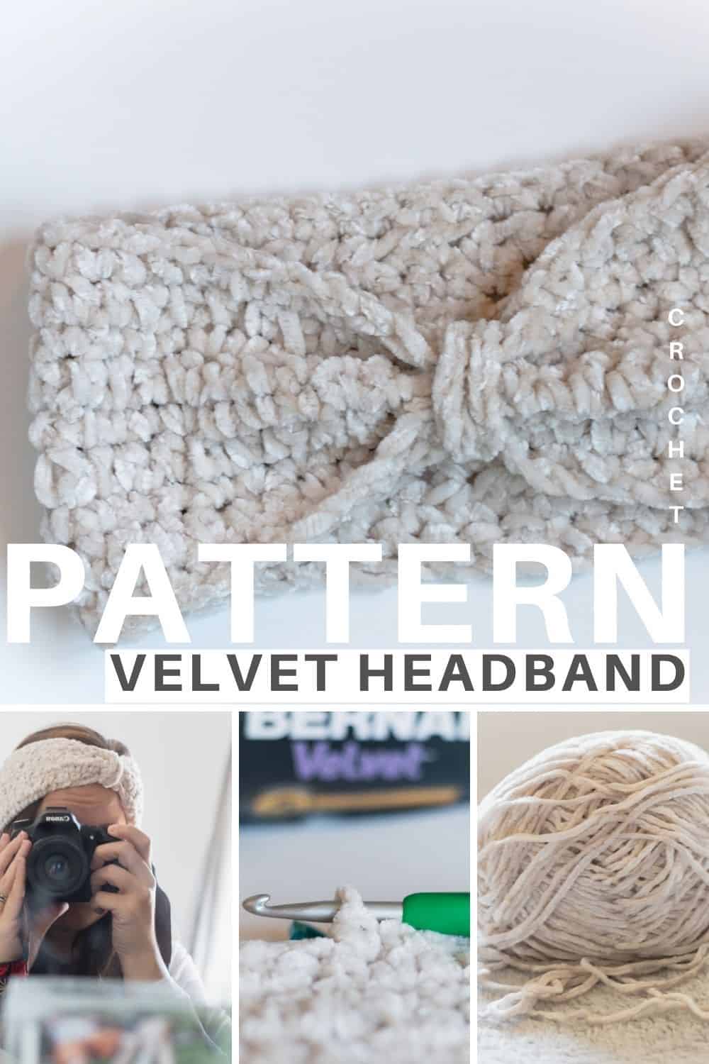 Velvet Headband Crochet pattern