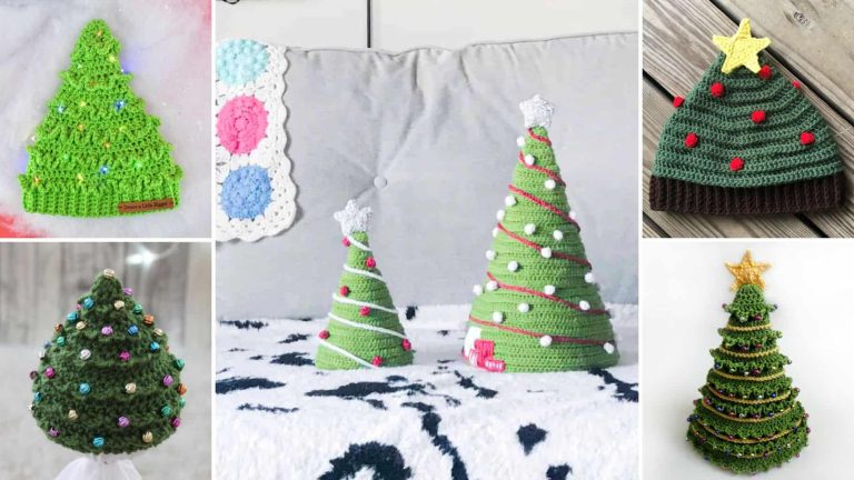 Festive Crochet Christmas Tree Hat Patterns