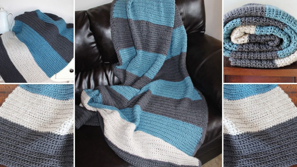 Stripes & Colours Crochet Blanket – Pattern and Kit - CrochetObjet