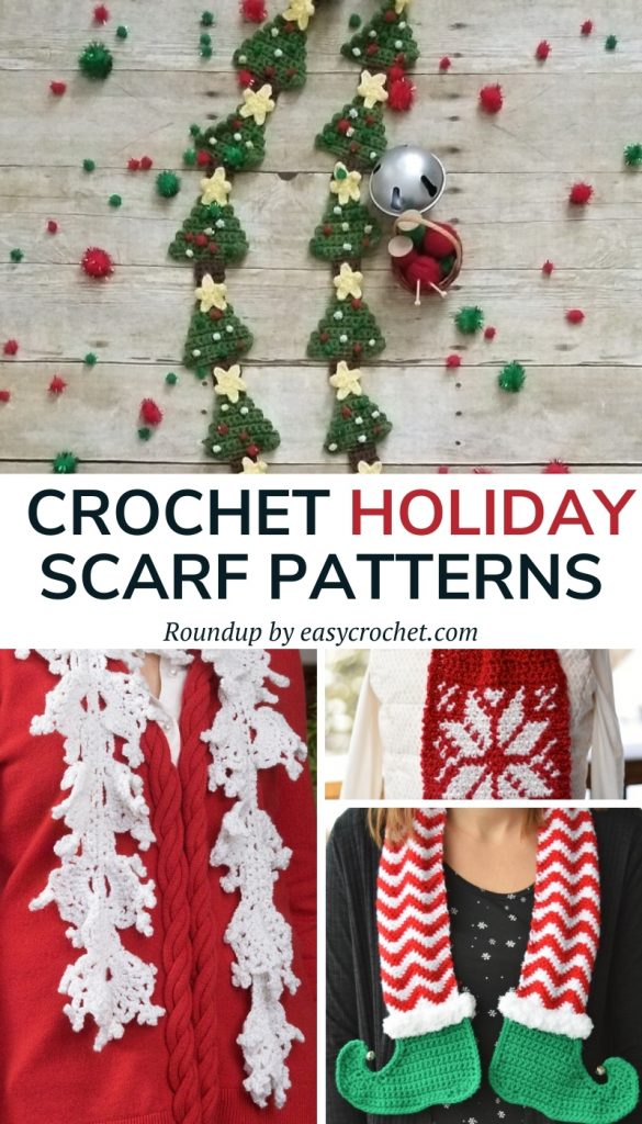 Easy Crochet Patterns for Christmas Scarves - Easy Crochet Patterns