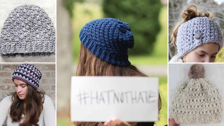 41 Free Patterns for Crochet Hats and Beanies