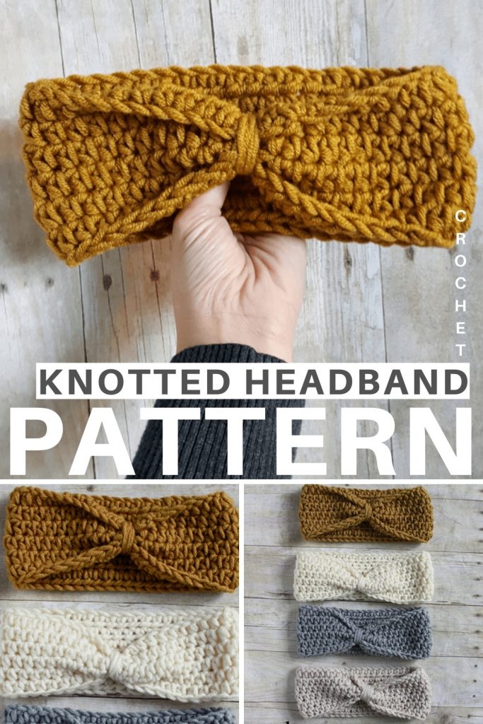 Free Knotted Headband Crochet Pattern Easy Crochet