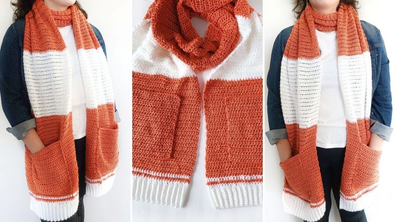 Easy Crochet Pocket Shawl Pattern