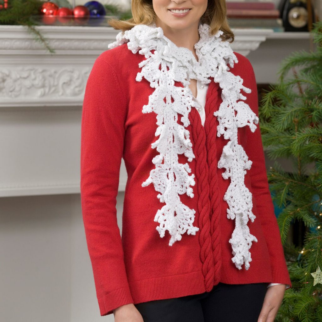 Download Easy Crochet Patterns for Christmas Scarves - EasyCrochet.com