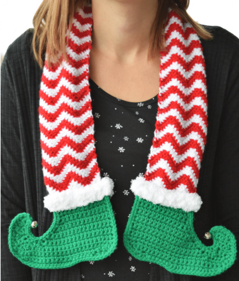Easy Crochet Patterns for Christmas Scarves Easy Crochet Patterns