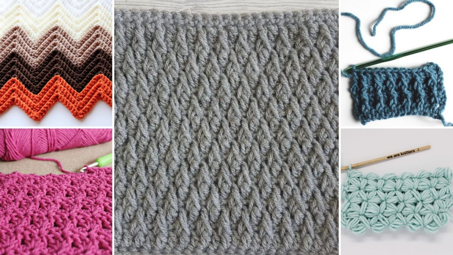 Easy Crochet Textured Stitch Patterns - Easy Crochet Patterns