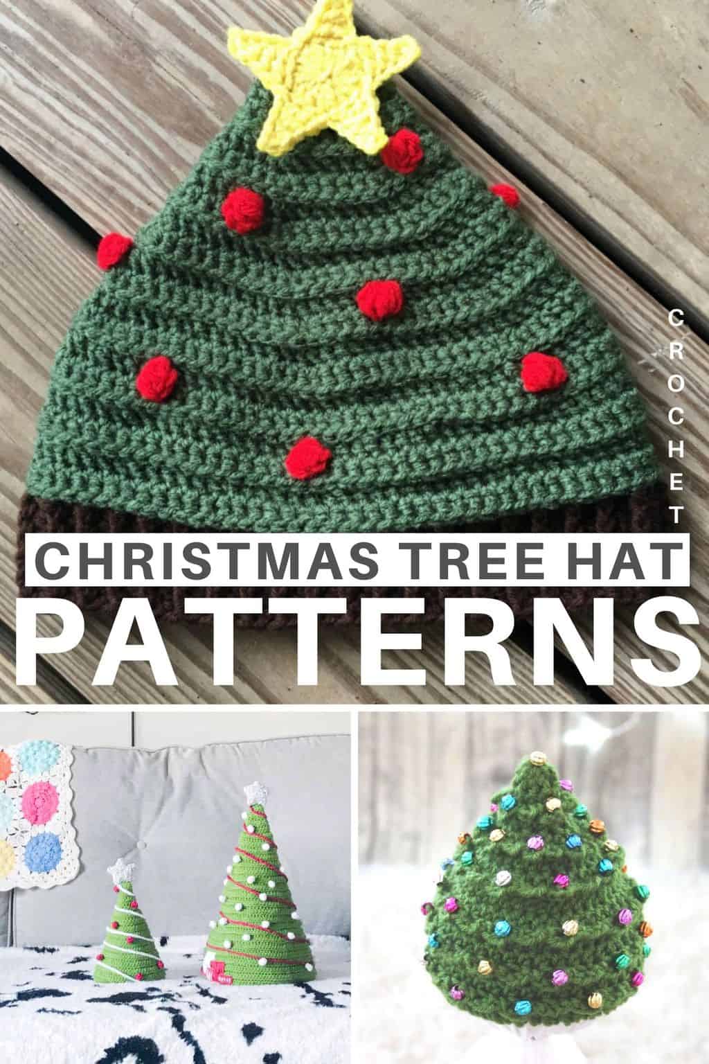 free crochet pattern christmas tree hat