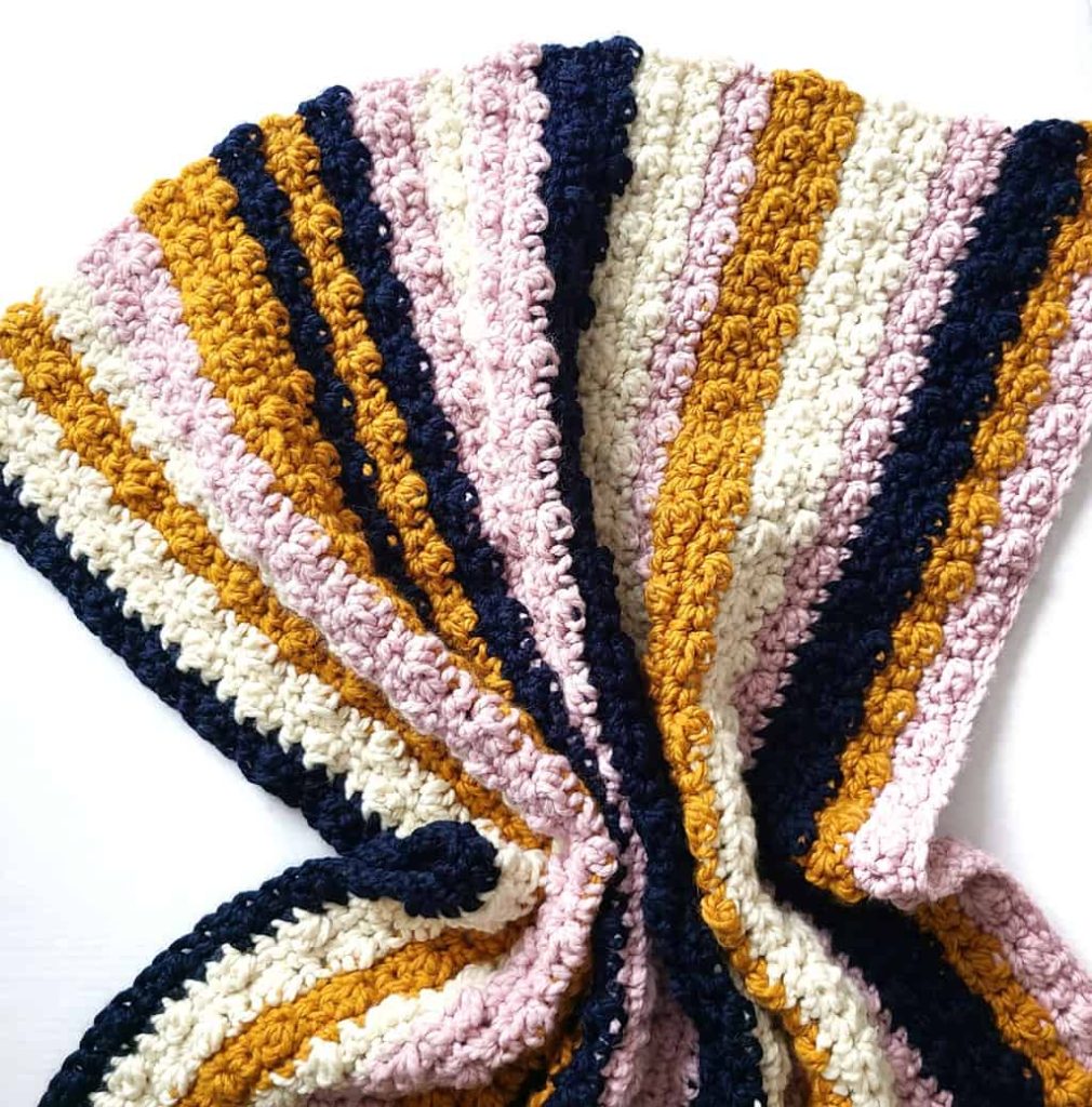chunky crochet blanket pattern free 