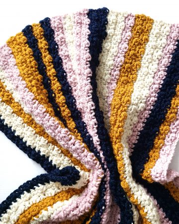 Hooded Crochet Baby Blanket - Crochet Baby Blanket