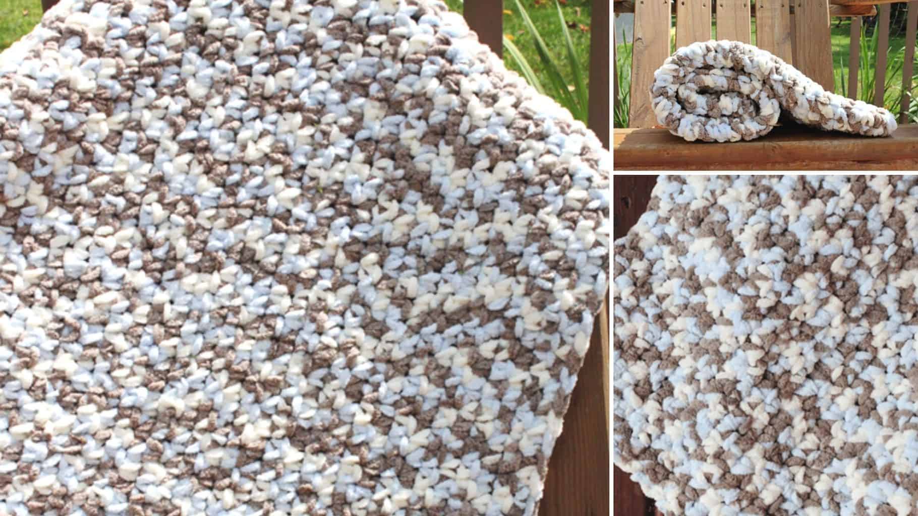 Bernat Puffy Crochet Baby Blanket