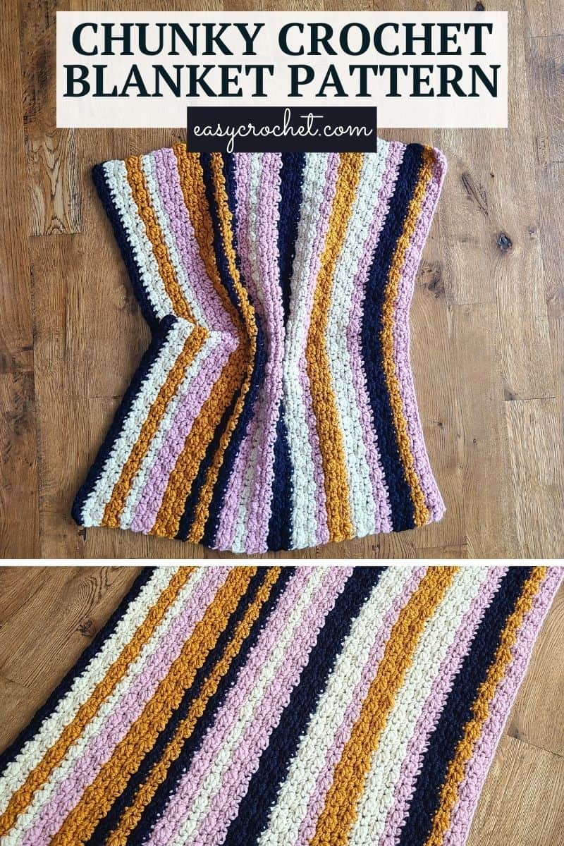 The Emily Chunky Crochet Blanket Pattern via @easycrochetcom