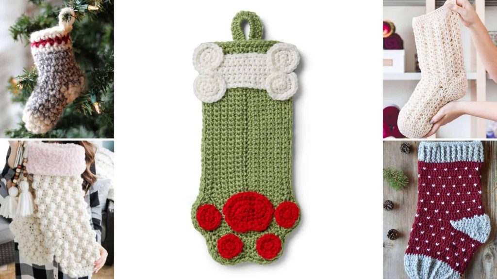 Free stocking crochet patterns for Christmas 