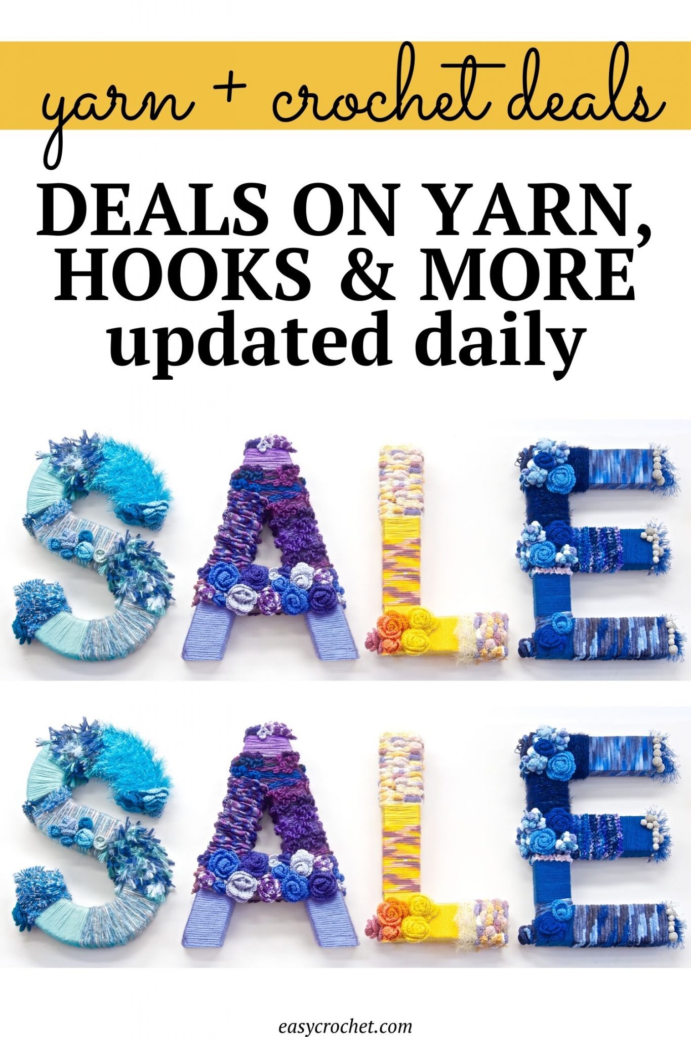 Weekly Yarn and Crochet Deals Easy Crochet Patterns