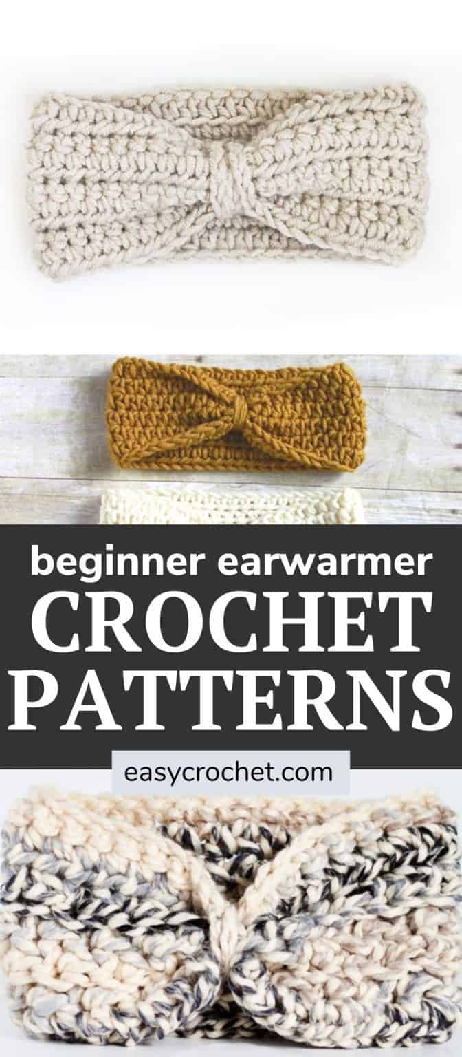 Easy Crochet Earwarmers for Beginners - Easy Crochet Patterns