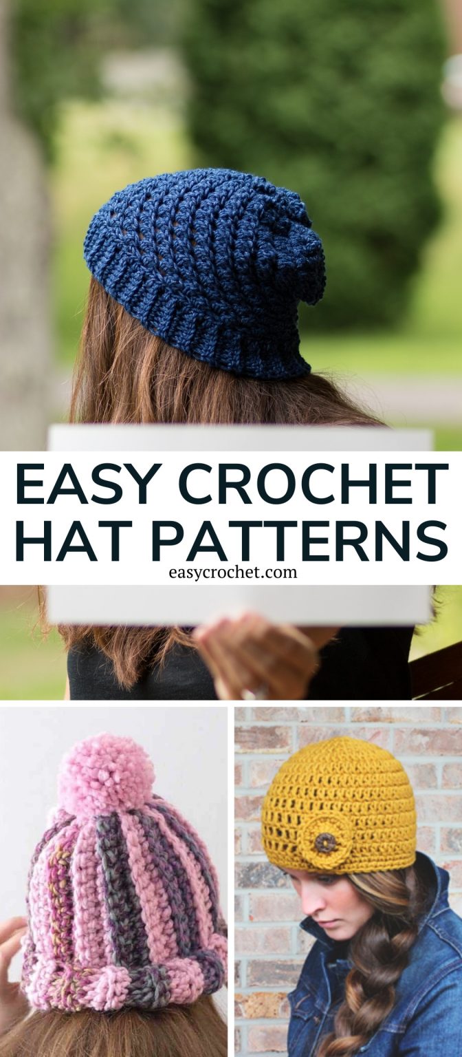 Easy Crochet Hat Patterns for Beginners - EasyCrochet.com