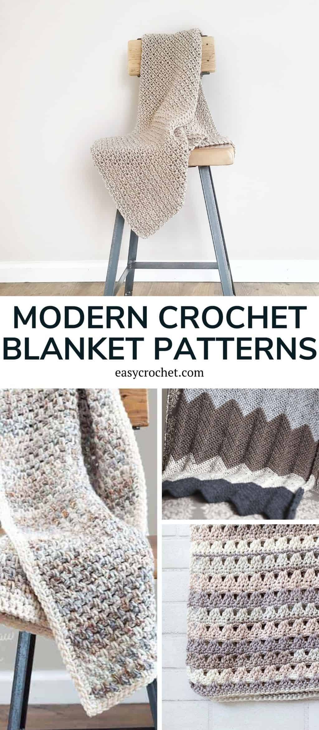 Modern Crochet Blanket Pattern with Beautiful Texture free crochet