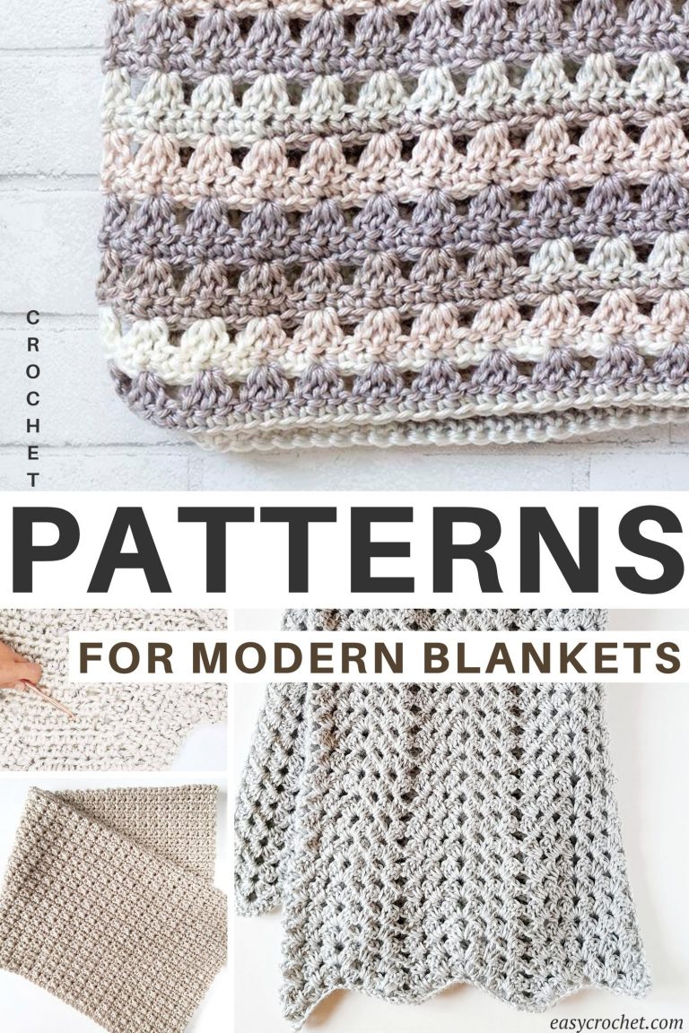 9 Easy and Modern Crochet Blanket Patterns - Easy Crochet Patterns