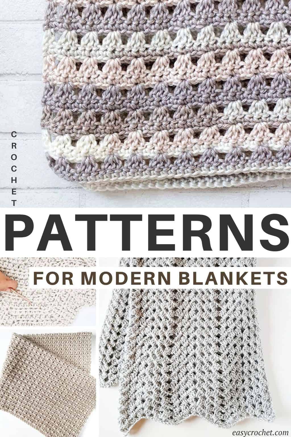 9 Easy and Modern Crochet Blanket Patterns - Easy Crochet Patterns