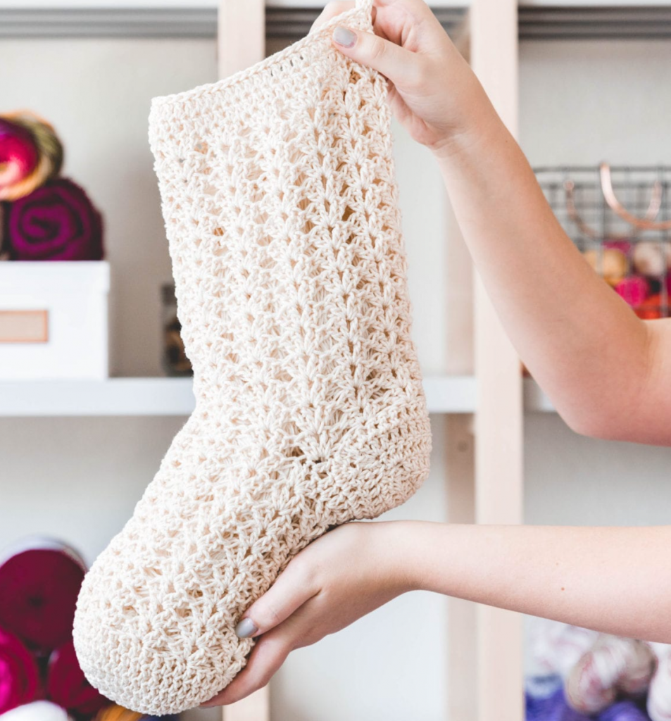 Easy Crochet Stocking Pattern using Single Crochet