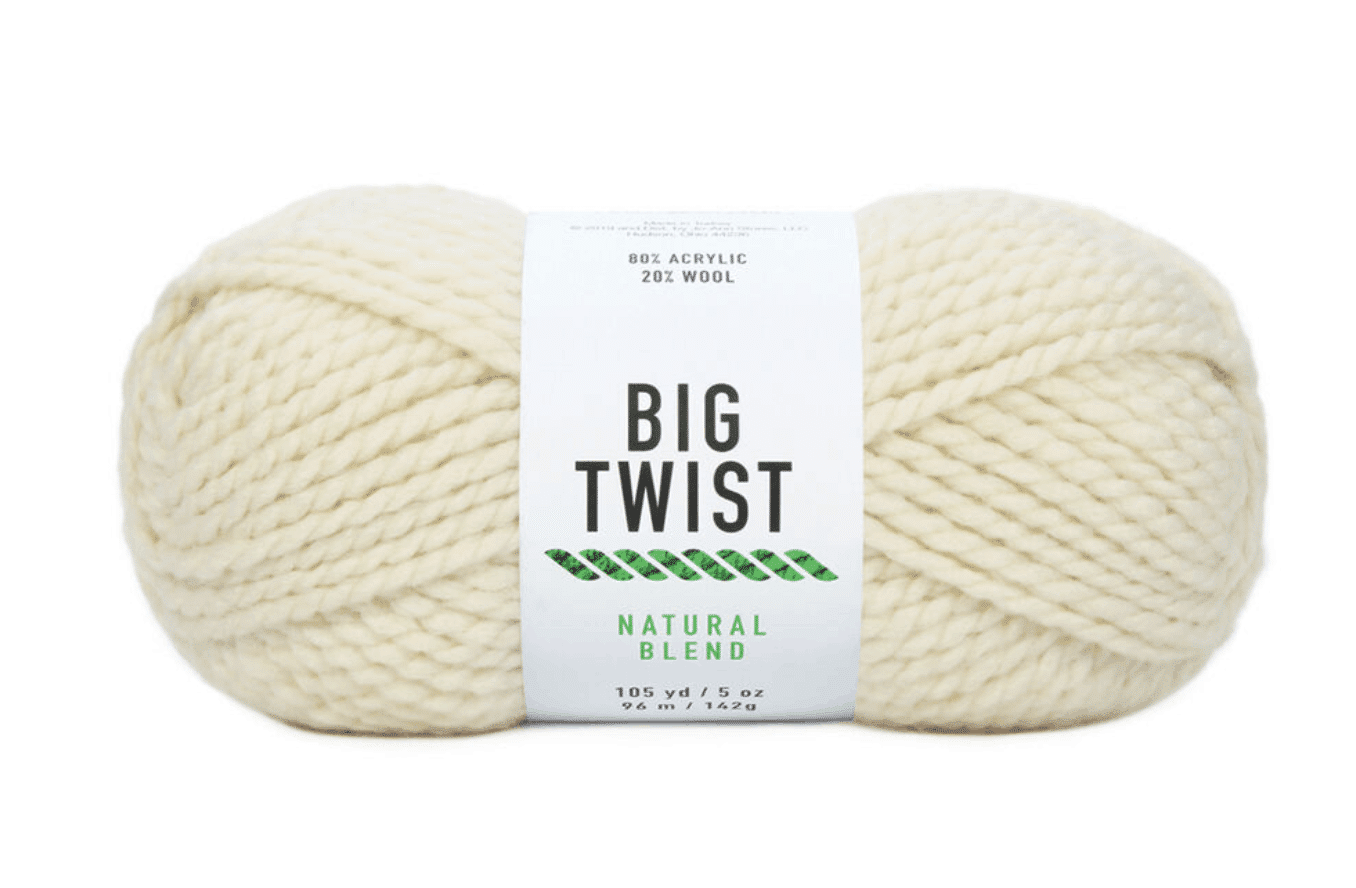 5oz Super Bulky Acrylic & Wool 105yd Natural Blend Yarn by Big Twist by Big  Twist