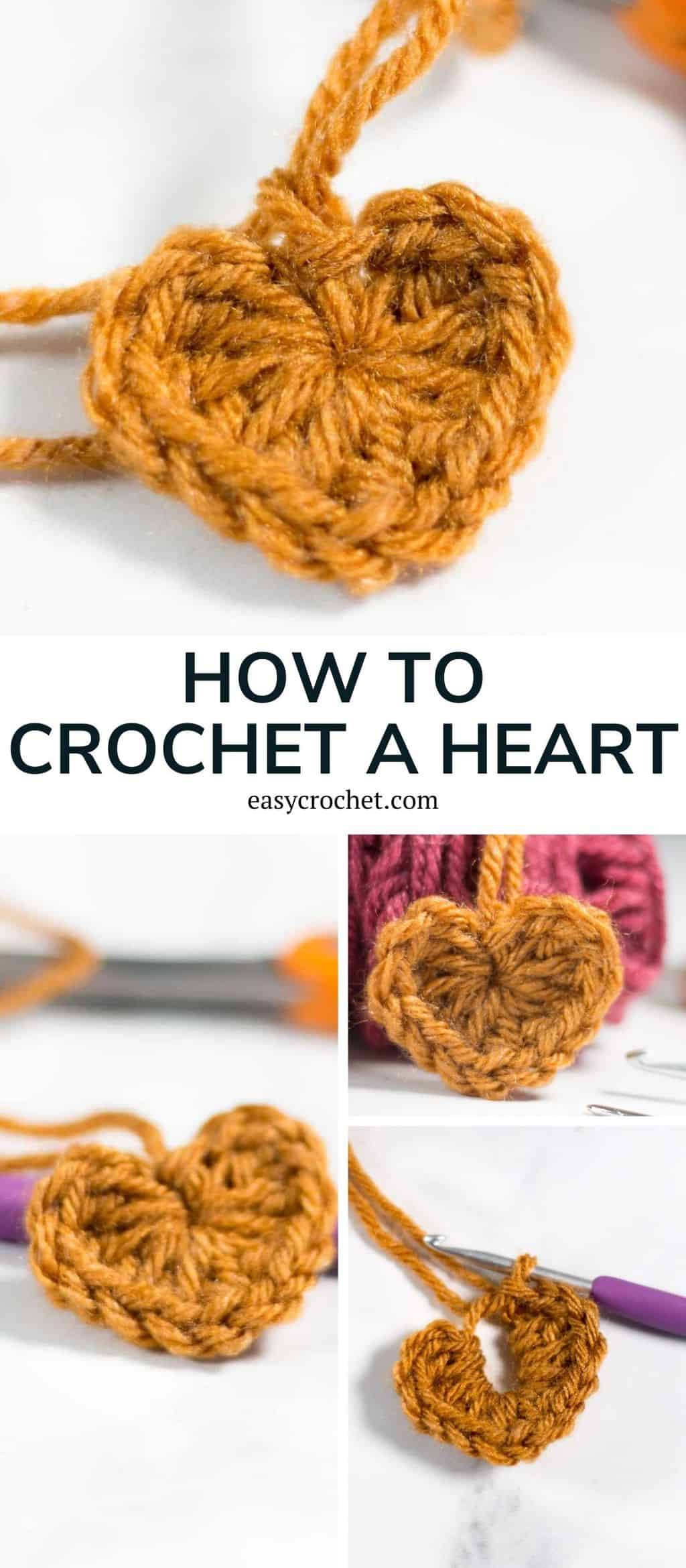 how to crochet a heart