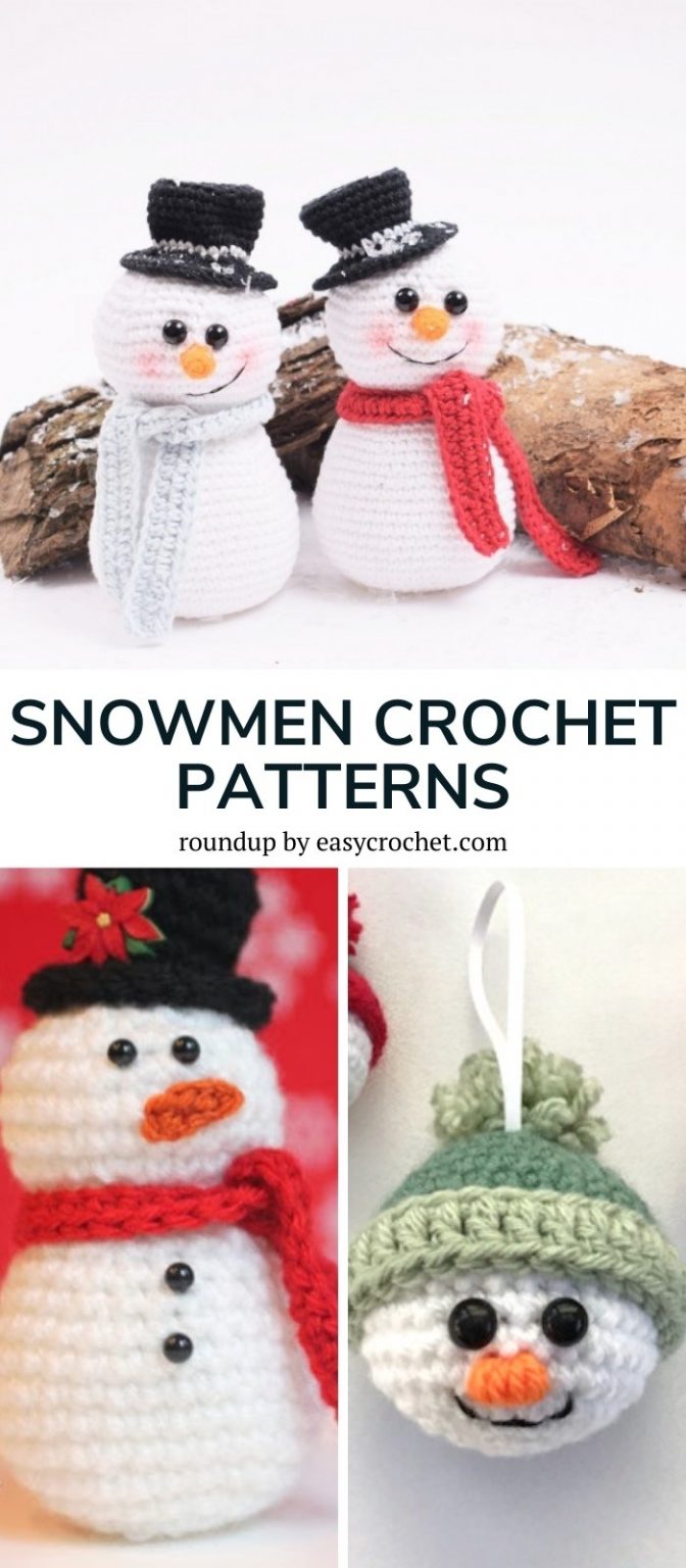 Free Crochet Snowman Patterns to Melt Your Heart Easy Crochet Patterns