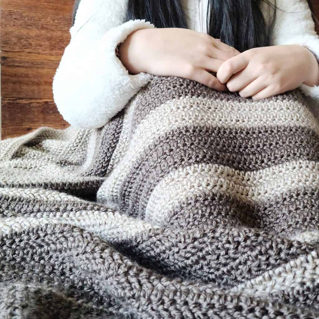 Falling In Striped Crochet Blanket Pattern Easy Crochet Patterns