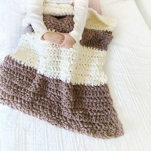 Crochet Weighted Blanket using Bernat Blanket Extra