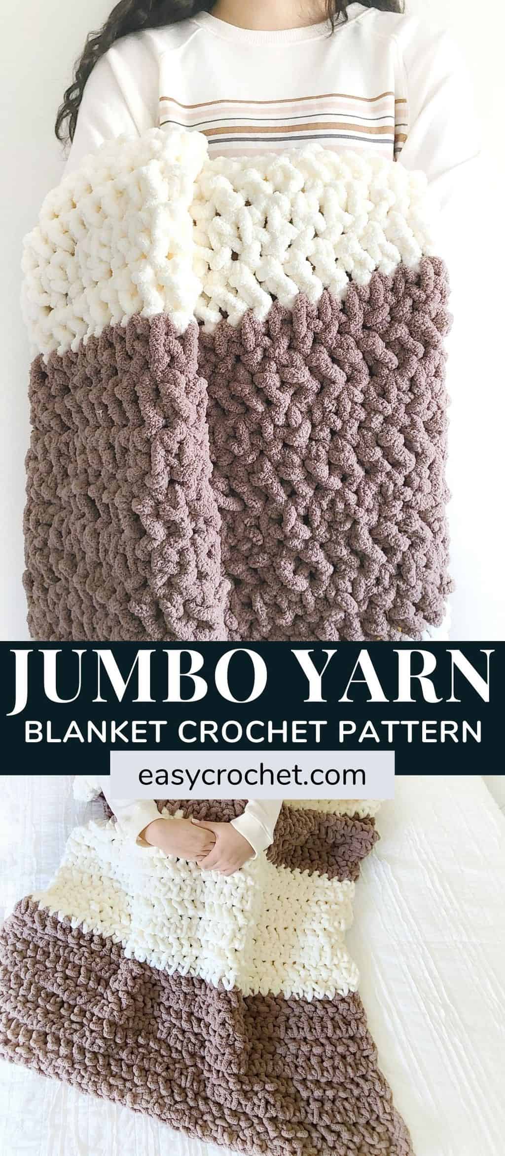 Crochet Weighted Blanket using Bernat Blanket Extra Easy Crochet Patterns