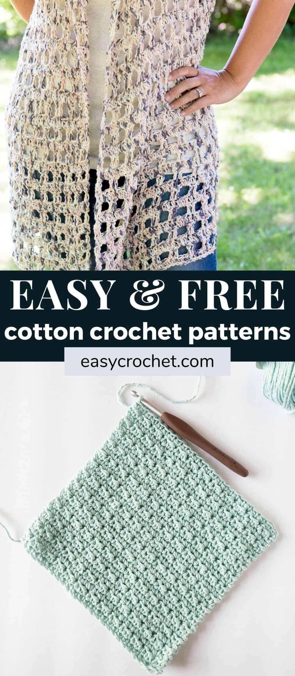 Free Cotton Yarn Crochet Patterns You'll Love - Easy Crochet Patterns