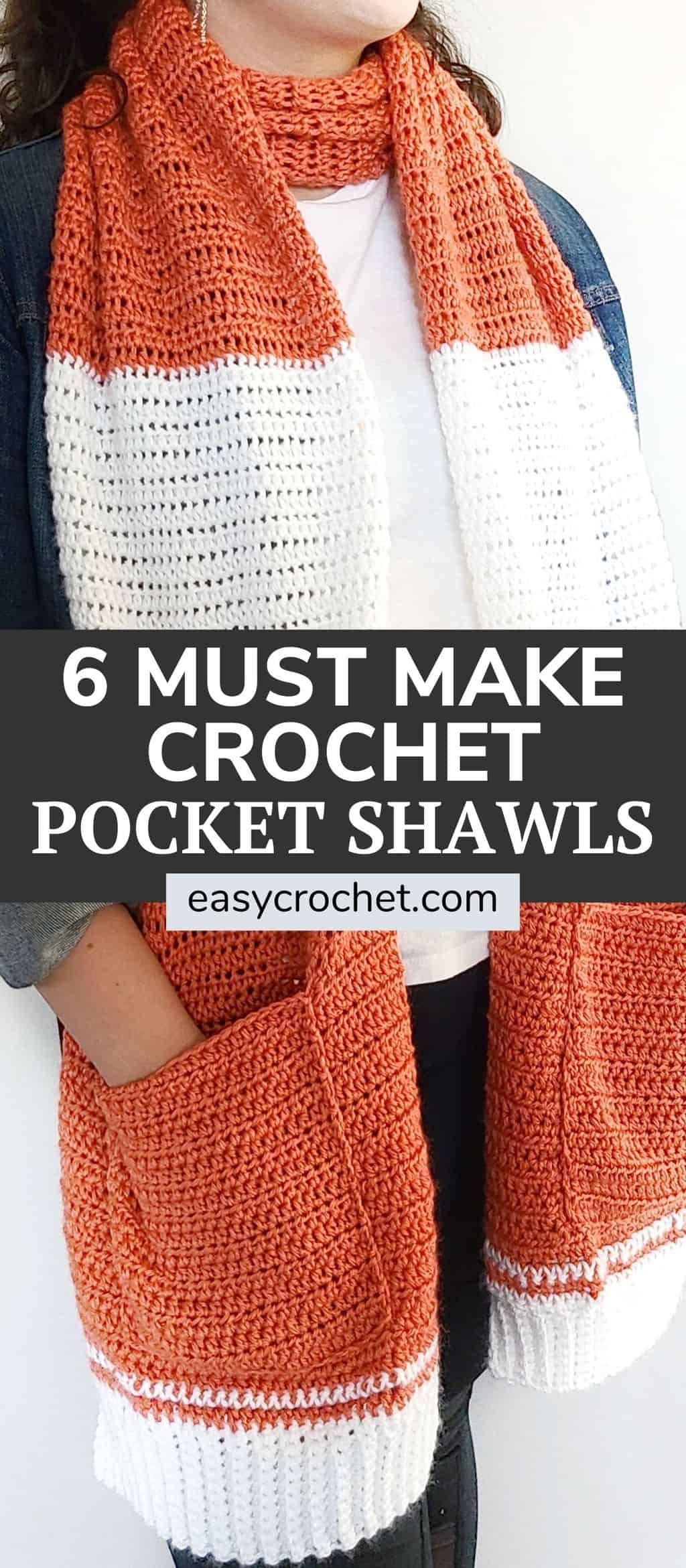 Crochet Shawl With Pockets - Crochet with Carrie