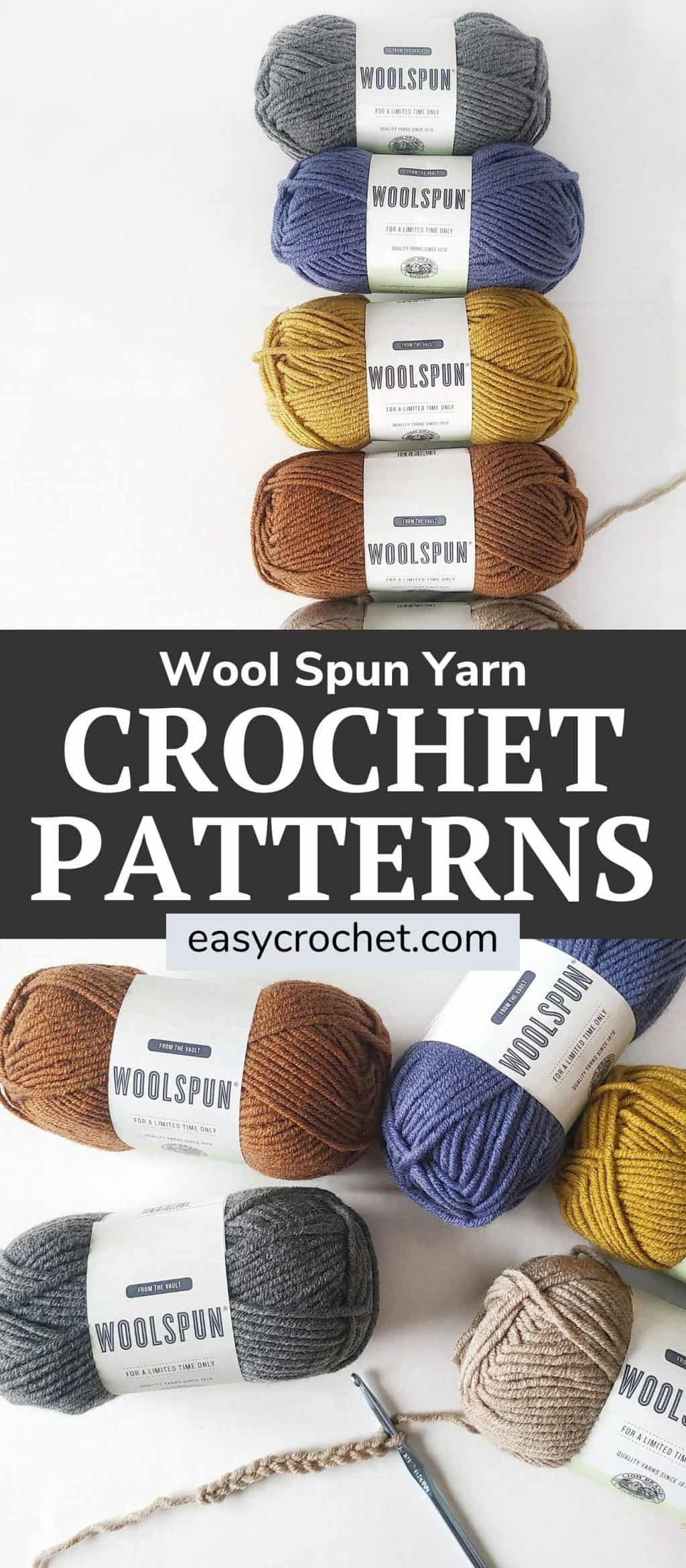 lion brand wool spun yarn crochet patterns 