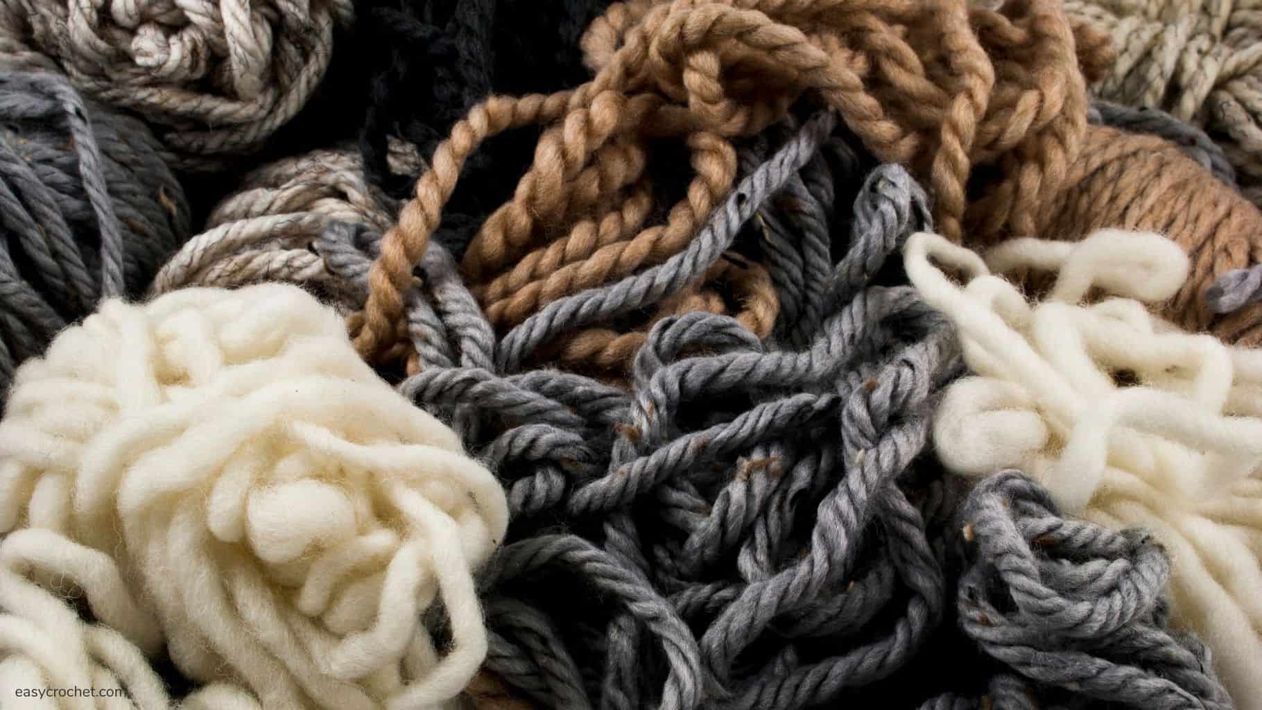 Comparison Chart for Yarn Weights