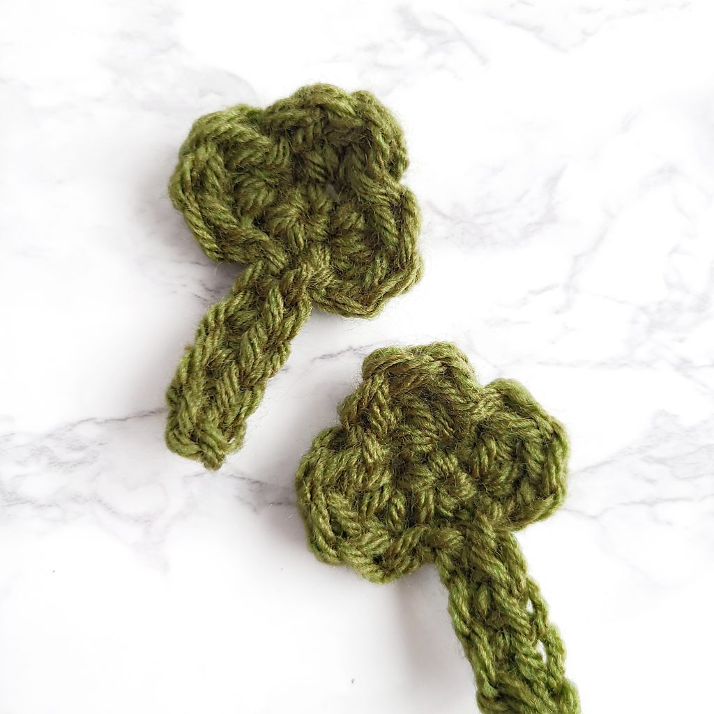 crochet shamrock pattern