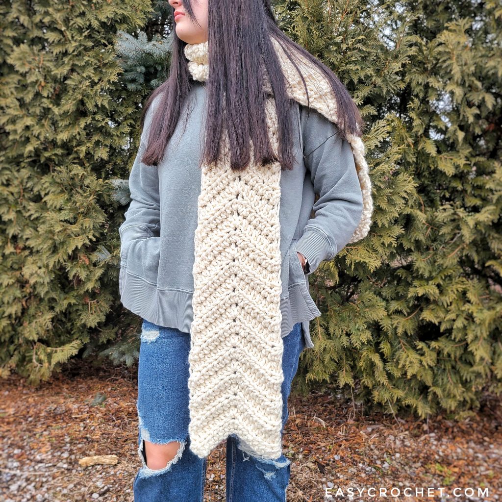 chunky crochet scarf pattern