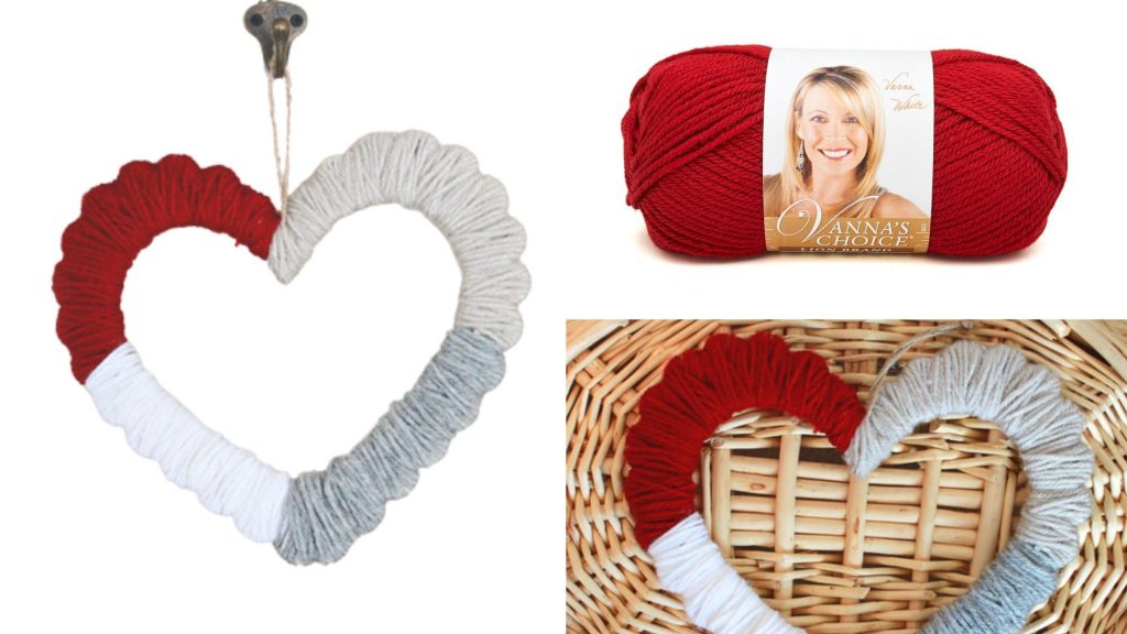 Love Week: DIY Yarn Heart Wreath