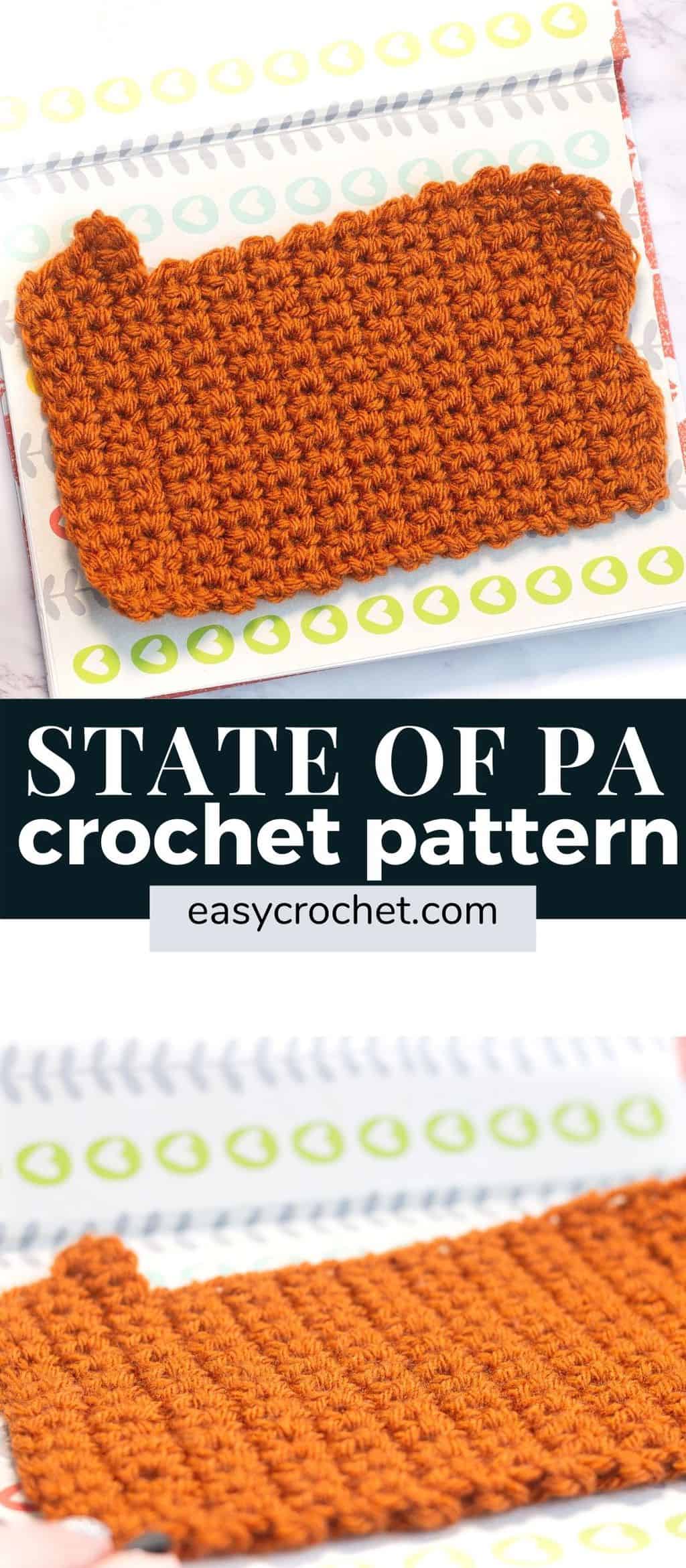 state of pa crochet pattern 