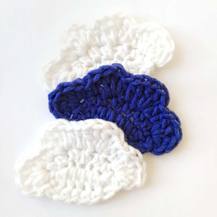 Image for Easy Crochet Cloud Pattern Applique