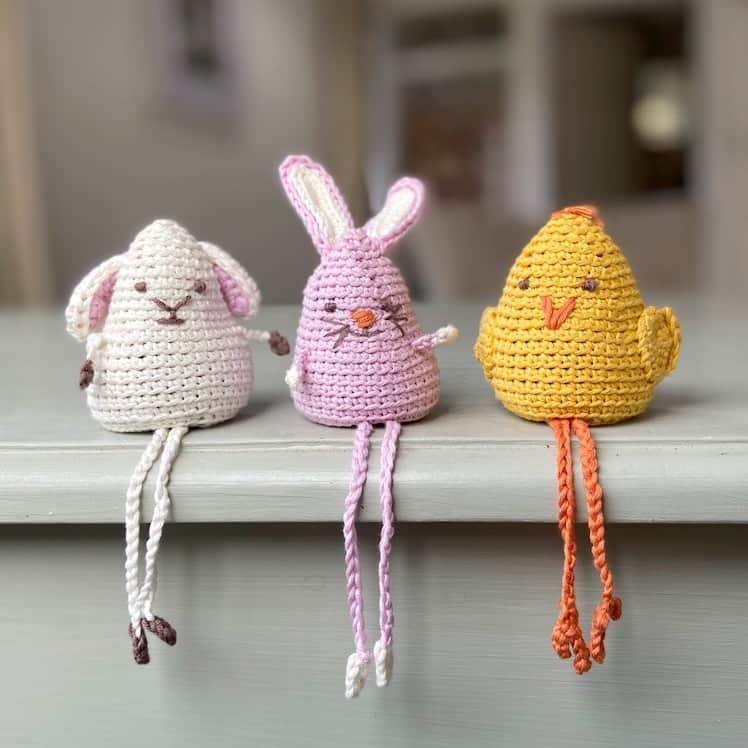 Amigurumi Chick, Lamb and Bunny Toys