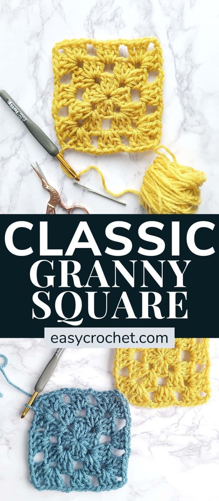 beginner-friendly crochet granny square via @easycrochetcom