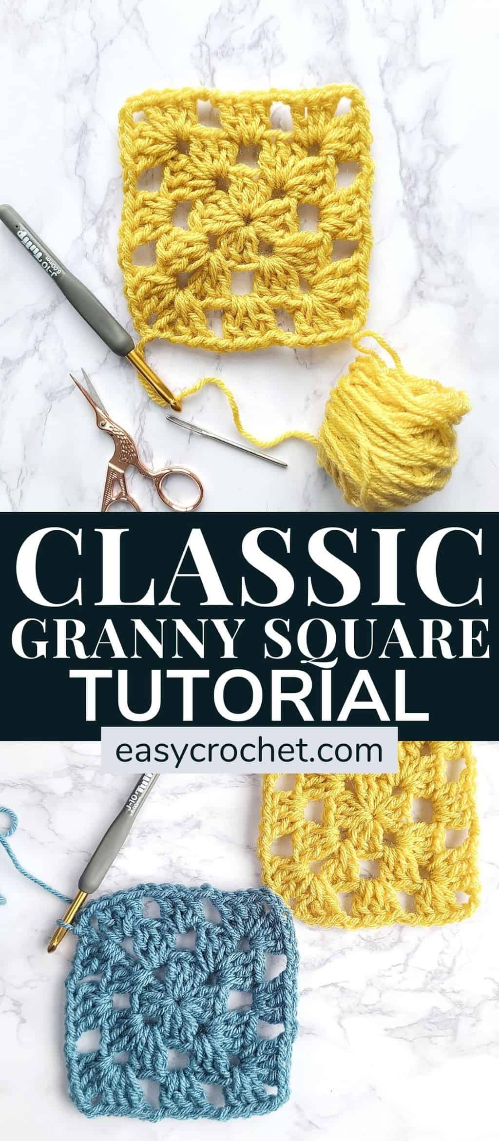 How to Crochet a Granny Square - Easy Crochet Patterns