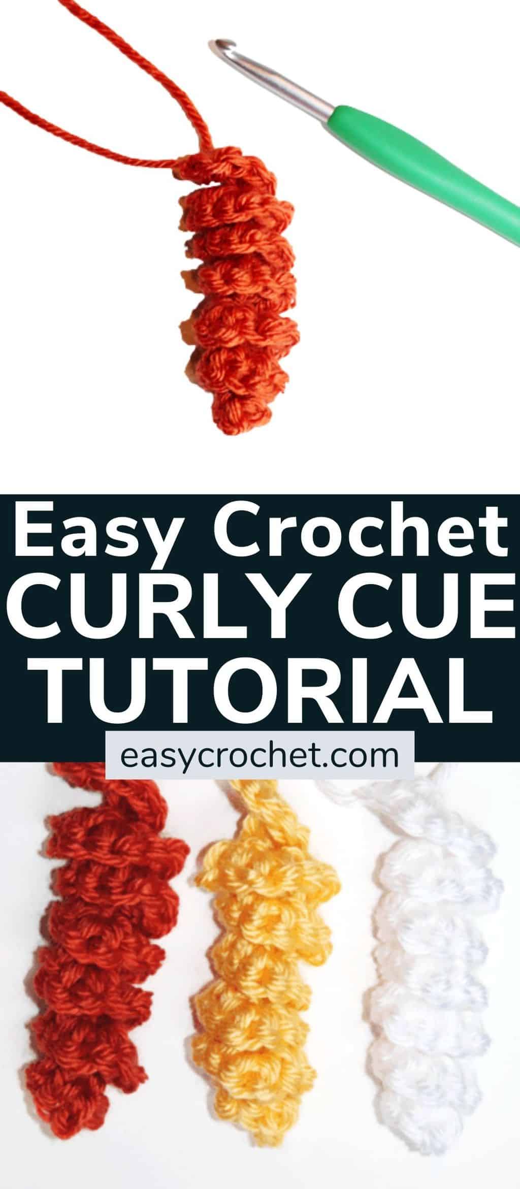 Making a Tight Crochet Curly Tail Also Known as a 'Curly Cue' –  Nearest'n'Dearest