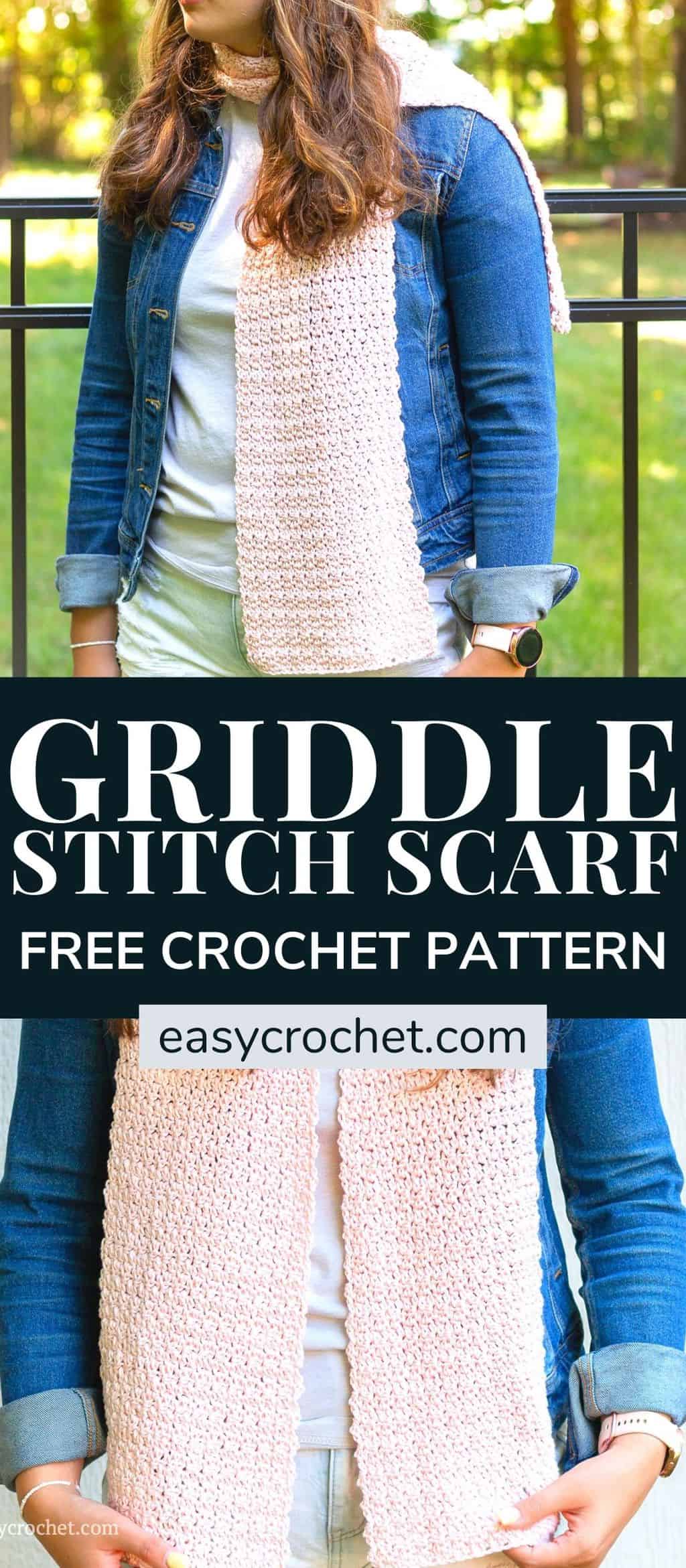 free griddle stitch scarf pattern 