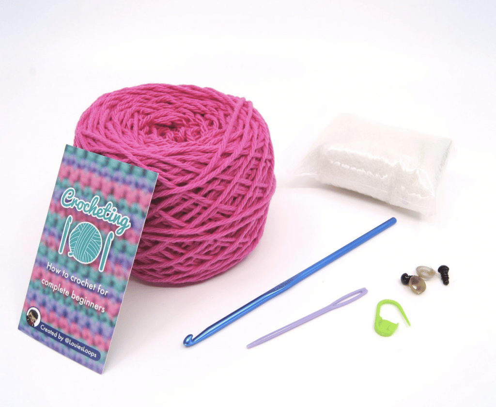 Jimcii Crochet Kit for Beginners, Beginner Crochet Knitting Kit Kits for Beginners  Adults, Step-by-Step