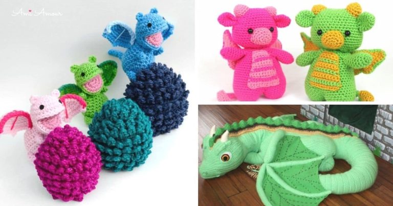 6 Easy Crochet Dragon Patterns to Make