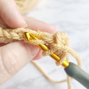 front loop of crochet stitch 
