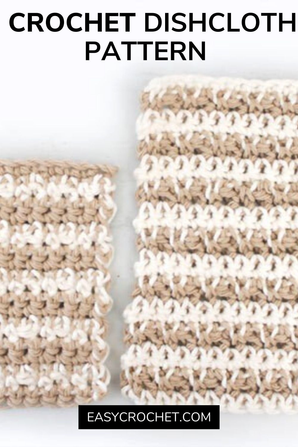 Easy crochet dishcloth pattern