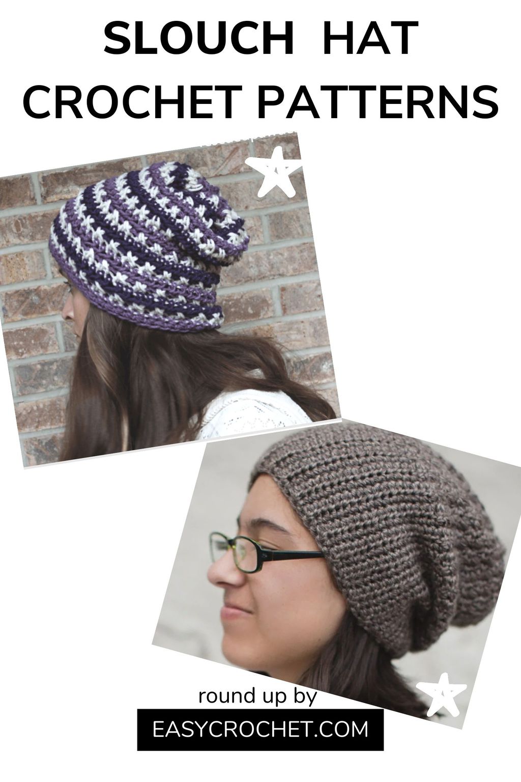 slouchy hat crochet beanie patterns 