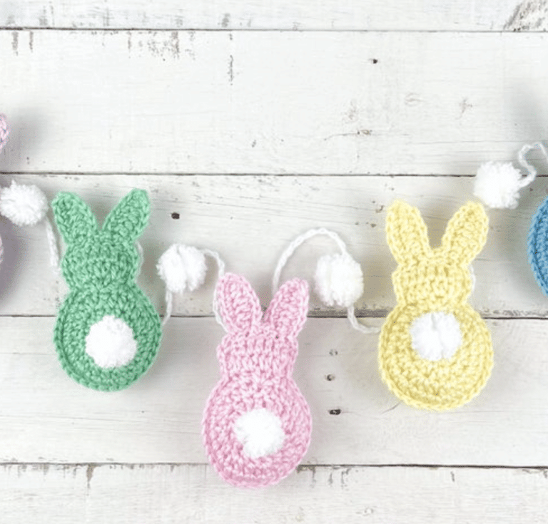 Crochet Bunny Easter Garland