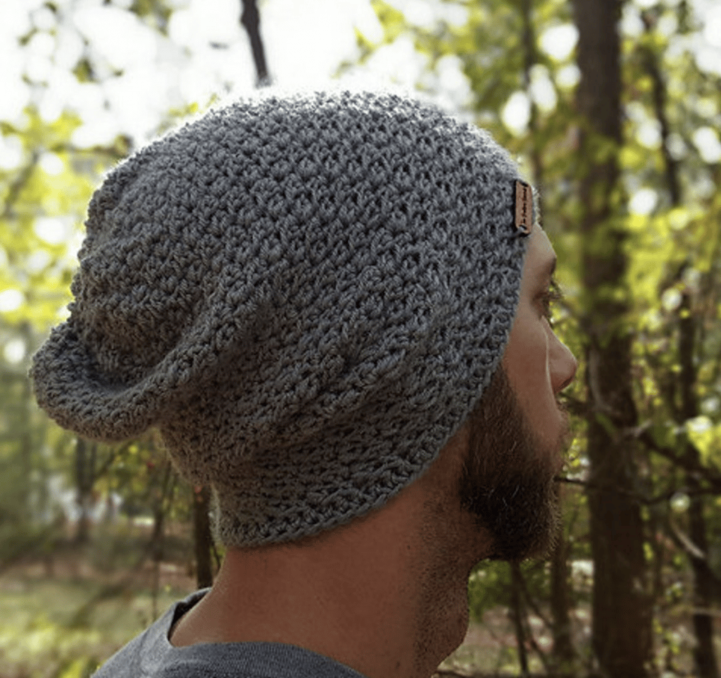 Crochet slouchy hat
